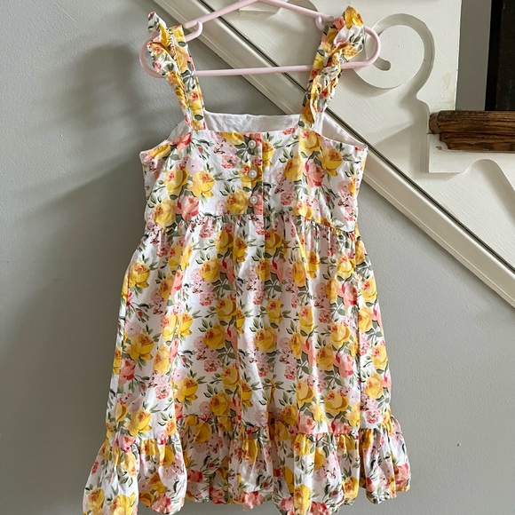 Janie and Jack Marigold Floral Ruffle Dress, Size 5 - Picture 8 of 10